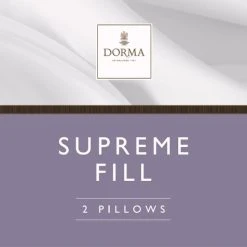 Budget 🥰 Dorma Dorma Supreme Fill Firm-Support Pillow Pair ❤️ -Dunelm Online Shop 1000120497 alt04