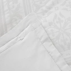 Best Pirce 🥰 Dorma Purity Dorma Purity Paloma 100% Cotton White Jacquard Duvet Cover ✨ -Dunelm Online Shop 1000167044 alt05
