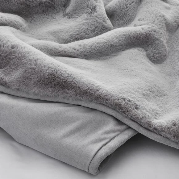 Budget ⌛ Dorma Purity Dorma Purity Faux Fur Grey Bedspread ❤️ 4 Budget ⌛ Dorma Purity Dorma Purity Faux Fur Grey Bedspread ❤️ - Image 4