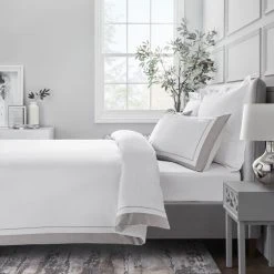 Best Sale 🎉 Dorma Purity Dorma Purity Kington Silver Duvet Cover and Pillowcase Set ✔️ -Dunelm Online Shop 1000167085 alt02