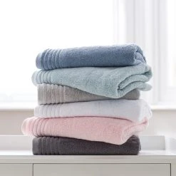 Outlet 🎁 Dorma Dorma Tencel Sumptuously Soft Dove Grey Towel ✔️ -Dunelm Online Shop 1000167227 alt05