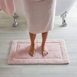 Budget 🧨 Dorma Dorma Sumptuously Soft Rose Bath Mat 👍 -Dunelm Online Shop 1000167257 alt02