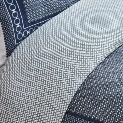 Budget 🔔 Dorma Dorma Abbotswood 100% Cotton Navy Duvet Cover and Pillowcase Set 🎉 -Dunelm Online Shop 1000181165 alt04