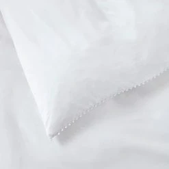 Promo ❤️ Dorma Purity Dorma Purity Nimes 300 Thread Count Cotton Sateen Oxford Pillowcase Pair 🎁 -Dunelm Online Shop 1000181192 alt02