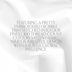 Promo ❤️ Dorma Purity Dorma Purity Nimes 300 Thread Count Cotton Sateen Oxford Pillowcase Pair 🎁 -Dunelm Online Shop 1000181192 alt08