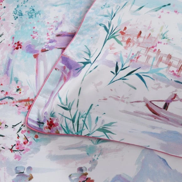 Hot Sale 🥰 Dorma Dorma Tranquil Garden 100% Cotton Oxford Pillowcase Pair 👍 2 Hot Sale 🥰 Dorma Dorma Tranquil Garden 100% Cotton Oxford Pillowcase Pair 👍 - Image 2