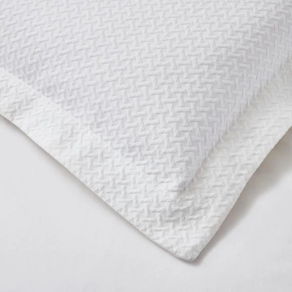 New ✨ Dorma Purity Dorma Purity Cardinham 100% Cotton White Continental Pillowcase ✨ 2 New ✨ Dorma Purity Dorma Purity Cardinham 100% Cotton White Continental Pillowcase ✨ - Image 2