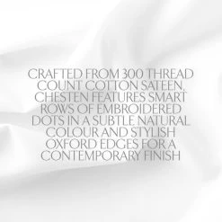 Cheap 🎉 Dorma Purity Dorma Purity Chesten 300 Thread Count Cotton Sateen Continental Pillowcase 👏 -Dunelm Online Shop 1000182034 alt08