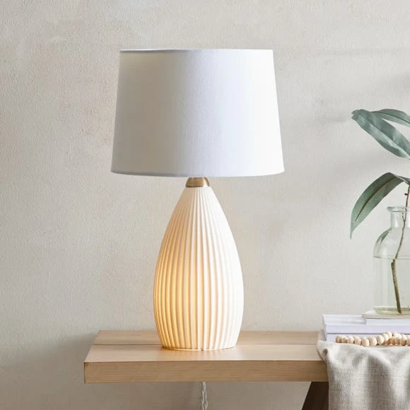 New π Dorma Purity Dorma Purity Dual Lit Ribbed Porcelain Table Lamp β¨ 2 New π Dorma Purity Dorma Purity Dual Lit Ribbed Porcelain Table Lamp β¨ - Image 2