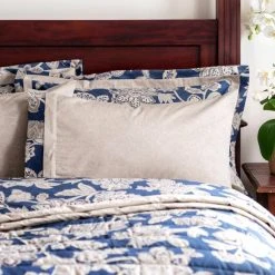Best Sale ⭐ Dorma Dorma Samira Blue Cuffed Pillowcase ✔️