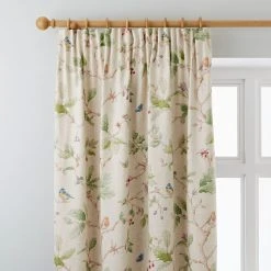 Best Pirce 🎁 Dorma Dorma Woodland Birds Natural Pencil Pleat Curtains ✔️