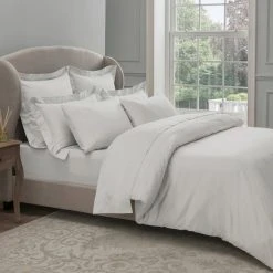 Deals ⭐ Dorma Dorma 300 Thread Count 100% Cotton Sateen Plain White Duvet Cover 🔥