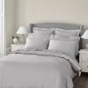 Cheap 🤩 Dorma Dorma 300 Thread Count 100% Cotton Sateen Plain Silver Duvet Cover 🔔
