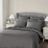 Outlet 🤩 Dorma Dorma 300 Thread Count 100% Cotton Sateen Plain Slate Duvet Cover ✔️