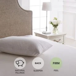 Outlet 🔔 Dorma Dorma Luxurious White Goose Down Firm-Support Pillow ✔️