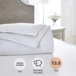 Buy 🧨 Dorma Dorma Luxurious White Goose Down 13.5 Tog Duvet ⌛
