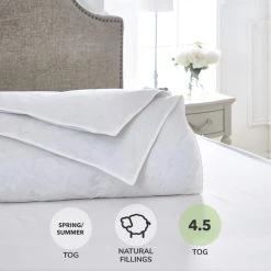 Best Pirce ⭐ Dorma Dorma Luxurious White Goose Down 4.5 Tog Duvet 🛒