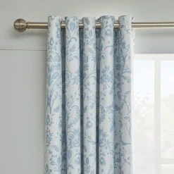 Promo 🌟 Dorma Dorma Remington Blue Blackout Eyelet Curtains 🤩