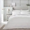 Best Pirce 🥰 Dorma Purity Dorma Purity Paloma 100% Cotton White Jacquard Duvet Cover ✨