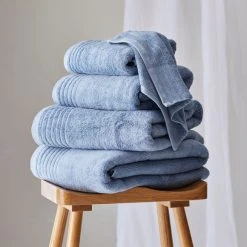 Buy ✨ Dorma Dorma Tencel Sumptuously Soft Porcelain Blue Towel ❤️