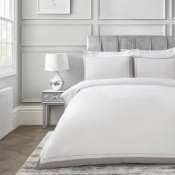 Best Sale 🎉 Dorma Purity Dorma Purity Kington Silver Duvet Cover and Pillowcase Set ✔️