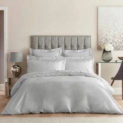 Best Sale 😀 Dorma Dorma Egyptian Cotton 400 Thread Count Percale Silver Duvet Cover 😉