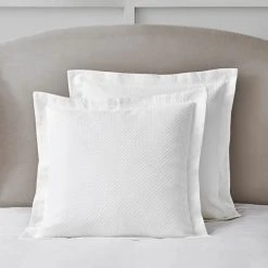 New ✨ Dorma Purity Dorma Purity Cardinham 100% Cotton White Continental Pillowcase ✨