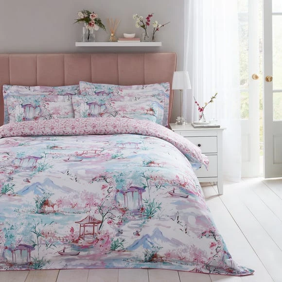 Buy ⌛ Dorma Dorma Tranquil Garden 100% Cotton Duvet Cover and Pillowcase Set ✨ 1 Buy ⌛ Dorma Dorma Tranquil Garden 100% Cotton Duvet Cover and Pillowcase Set ✨