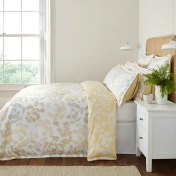 Top 10 ⭐ Dorma Dorma Daylesford 300 Thread Count Cotton Sateen Yellow Duvet Cover and Pillowcase Set 🌟 -Dunelm Online Shop 30712686 alt02