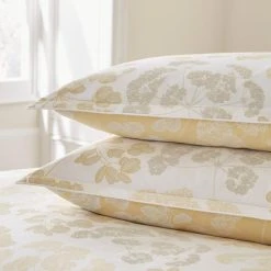 Top 10 ⭐ Dorma Dorma Daylesford 300 Thread Count Cotton Sateen Yellow Duvet Cover and Pillowcase Set 🌟 -Dunelm Online Shop 30712686 alt04