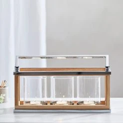 Deals 🌟 Dorma Purity Dorma Purity Wood and Chrome Triple Hurricane 💯