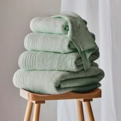 Coupon 👏 Dorma Dorma Tencel Sumptuously Soft Grey Green Towel 💯