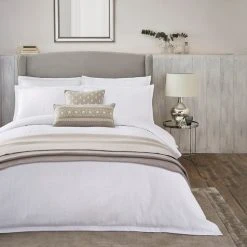 Top 10 💯 Dorma Purity Dorma Purity Staunton Waffle Stripe White 100% Cotton Duvet Cover and Pillowcase Set 😍