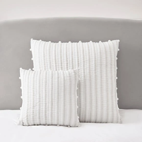 Deals ❤️ Dorma Dorma Coddington White Square Cushion 🧨 1 Deals ❤️ Dorma Dorma Coddington White Square Cushion 🧨