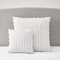 Promo 😍 Dorma Dorma Coddington White 100% Cotton Continental Pillowcase 😍