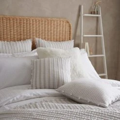 Best reviews of 💯 Dorma Dorma Coddington White 100% Cotton Duvet Cover and Pillowcase Set ❤️ -Dunelm Online Shop 30729466 alt02