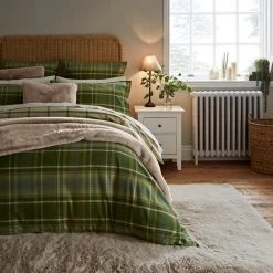 Top 10 🌟 Dorma Dorma Angus Check Green 100% Brushed Cotton Continental Pillowcase Pair ✔️ -Dunelm Online Shop 30735701 alt02