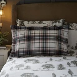 Coupon ✨ Dorma Dorma Brodie 100% Brushed Cotton Duvet and Pillowcase Set 🔥 -Dunelm Online Shop 30737873 alt04