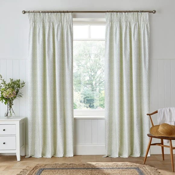 Cheapest 🔥 Dorma Dorma Darcy 100% Cotton Pink Pencil Pleat Curtains 🎉 2 Cheapest 🔥 Dorma Dorma Darcy 100% Cotton Pink Pencil Pleat Curtains 🎉 - Image 2