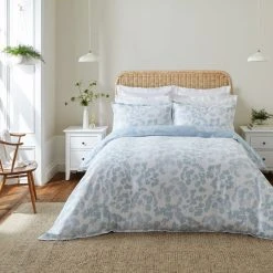 Cheapest ⌛ Dorma Dorma Daylesford Blue 100% Cotton Duvet Cover and Pillowcase Set ⭐