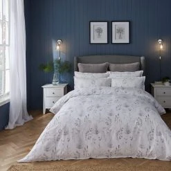 Budget 🤩 Dorma Purity Dorma Purity Botanical 100% Cotton Duvet Cover and Pillowcase Set 😀