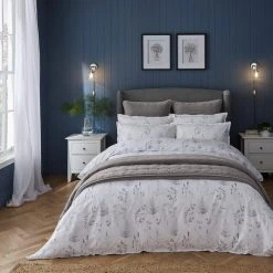 Budget 🤩 Dorma Purity Dorma Purity Botanical 100% Cotton Duvet Cover and Pillowcase Set 😀 -Dunelm Online Shop 30748776 alt03