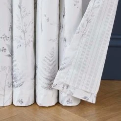 Cheap ⭐ Dorma Dorma Purity Botanical 100% Cotton Grey Eyelet Curtains 🎁 -Dunelm Online Shop 30748780 alt06