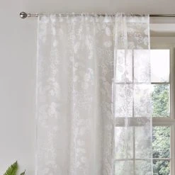 Wholesale 🎉 Dorma Dorma Daylesford White Slot Top Voile Panel 👍