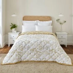 Best Sale 🤩 Dorma Dorma Daylesford Yellow 100% Cotton Bedspread ⭐