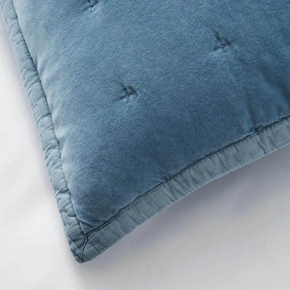 Best Sale ⌛ Dorma Dorma Adeena Blue Continental Pillowcase 🥰 2 Best Sale ⌛ Dorma Dorma Adeena Blue Continental Pillowcase 🥰 - Image 2