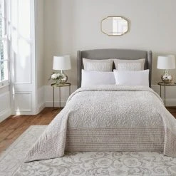 Discount ⌛ Dorma Dorma Charlbury Ivory Bedspread ✨