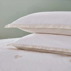 Buy ✨ Dorma Dorma Bee Embroidery 100% Cotton Oxford Pillowcase Pair ✔️