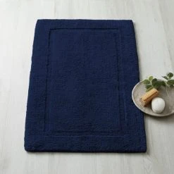 Best Sale ✨ Dorma Dorma Sumptuously Soft Navy Bath Mat ✔️