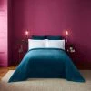 New 😀 Dorma Dorma Purity Teal Genevieve Bedspread 🥰